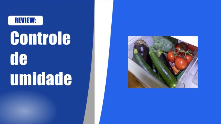 Gaveta de legumes com controle de umidade com berinjela, abobrinha, brócolis e tomates